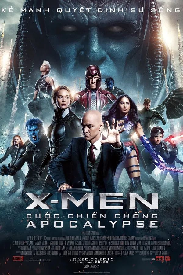 Xem Phim X-Men 8: Cuộc Chiến Chống Apocalypse Vietsub HD Online